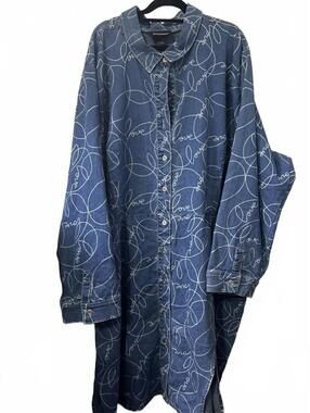 Ashley Stewart sz 32 Jean Dress - NWT